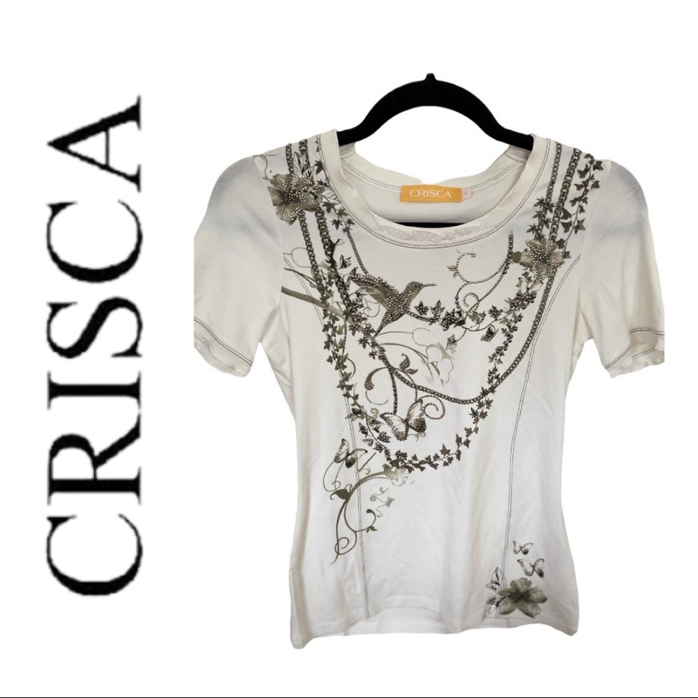 Crisca Off-White T-Shirt